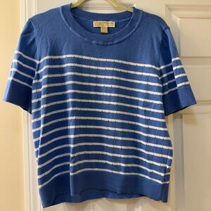 Michael Kors Blue Knit Sweater